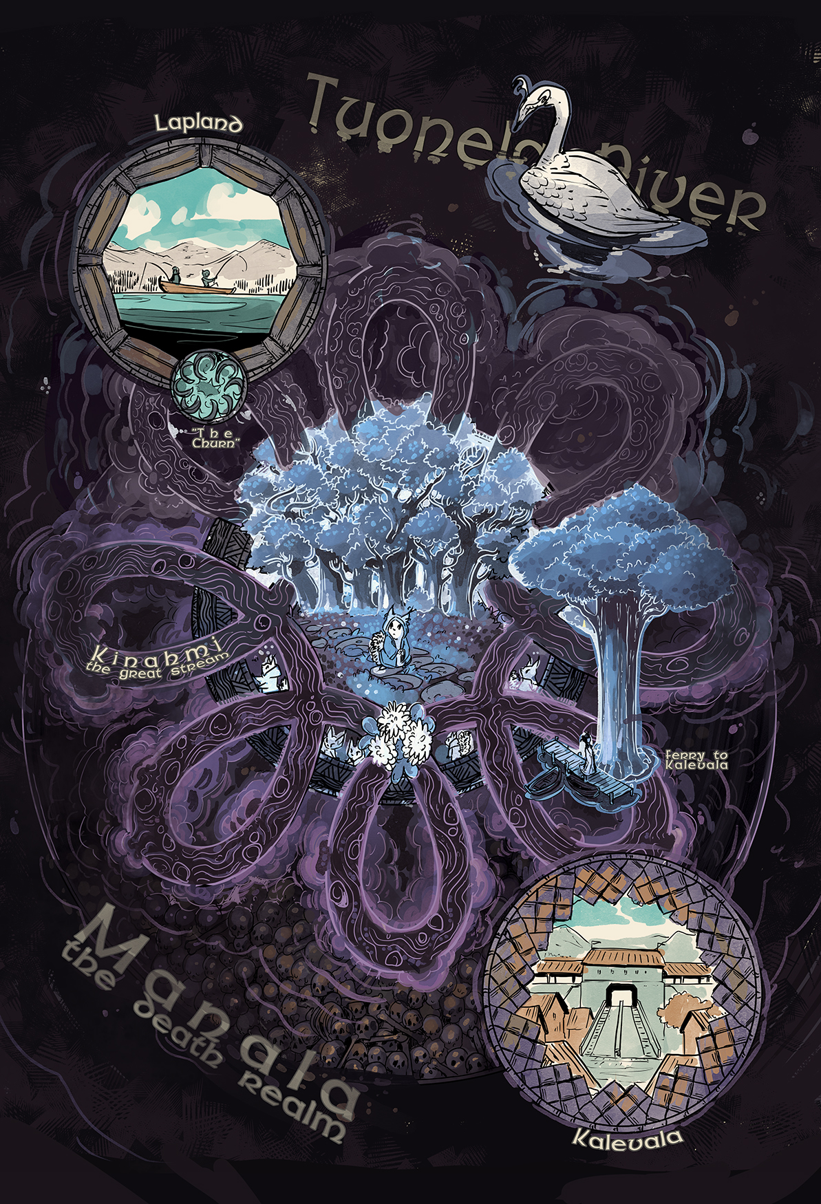 Year In Hereafter: Map of Realms